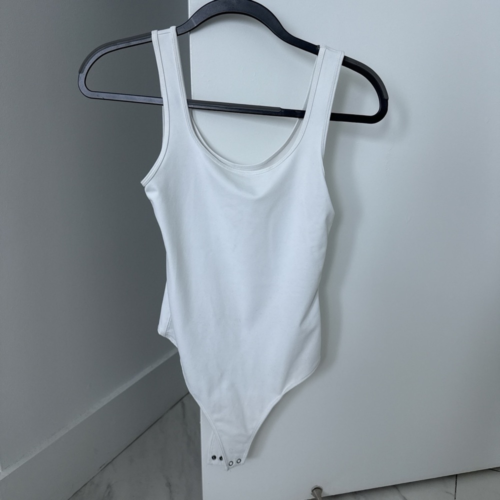 Abercrombie A&F soft Tank Bodysuit in white